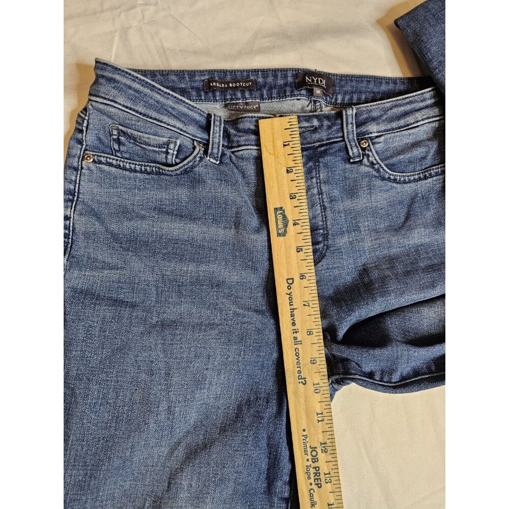 NYDJ Barbara Bootcut Lift & Tuck Denim Jeans 10JP Acid Washed - Picture 7 of 10